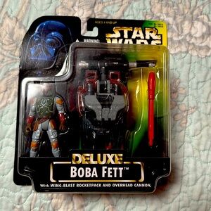 Vintage Star Wars Deluxe Boba Fett figure by Kenner